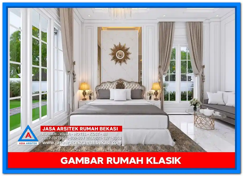 Gambar Rumah Klasik Sederhana Tapi Elegan 2 Lantai – Desain rumah klasik dua lantai dengan tampilan sederhana, detail ornamen khas, dan nuansa elegan yang cocok untuk keluarga modern.