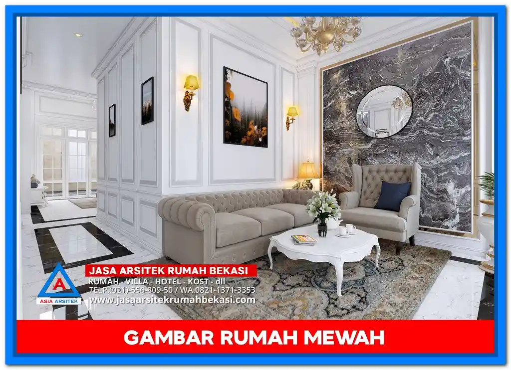 Gambar Rumah Mewah 2 Lantai Terbaru 2025 – Desain fasad elegan dengan nuansa modern yang menawan.