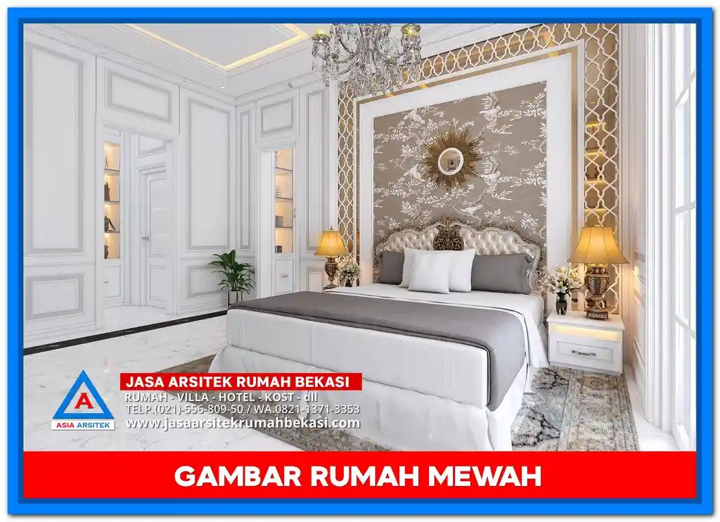 Gambar Rumah Mewah 2 Lantai Terbaru 2025 – Desain fasad elegan dengan nuansa modern yang menawan.