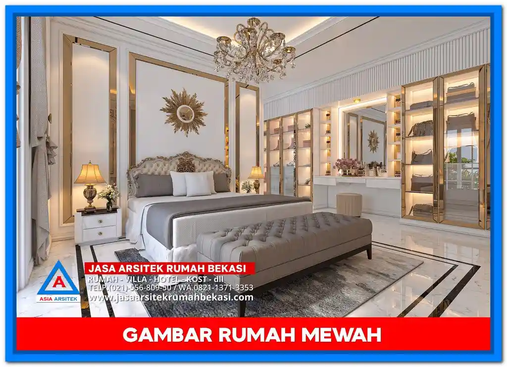 Gambar Rumah Mewah 3 Lantai Dengan Kolam Renang Cantik – Desain rumah mewah modern dengan tiga lantai, kolam renang elegan, area santai, dan fasad premium yang mengesankan