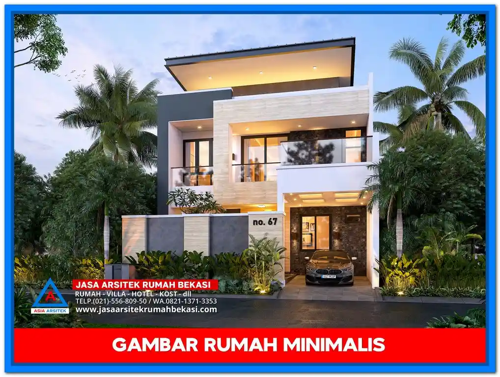 Gambar Rumah Minimalis 10x20 Sederhana – Desain fasad modern memanjang yang simpel dan elegan.