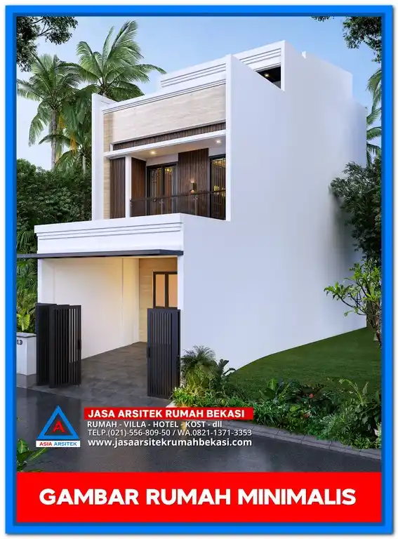 Gambar Rumah Minimalis 3 Lantai Terbaru – Desain fasad rumah tiga lantai bergaya minimalis modern dengan tampilan elegan, jendela besar, dan pemanfaatan ruang vertikal secara maksimal