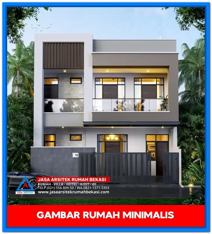 Gambar Rumah Minimalis 3 Lantai Terbaru di Lahan Kecil Tapi Nyaman – Desain fasad simpel dan vertikal dengan pencahayaan alami, cocok untuk lahan sempit namun tetap nyaman dihuni.