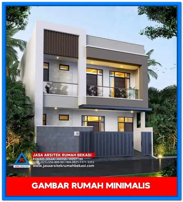Gambar Rumah Minimalis 3 Lantai Terbaru di Lahan Kecil Tapi Nyaman – Desain fasad simpel dan vertikal dengan pencahayaan alami, cocok untuk lahan sempit namun tetap nyaman dihuni.