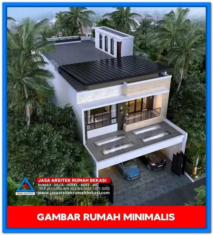 Gambar Rumah Minimalis Cocok Untuk Kavling Kecil – Desain fasad simpel dan elegan, cocok untuk lahan sempit dengan tata letak efisien dan pencahayaan alami maksimal.