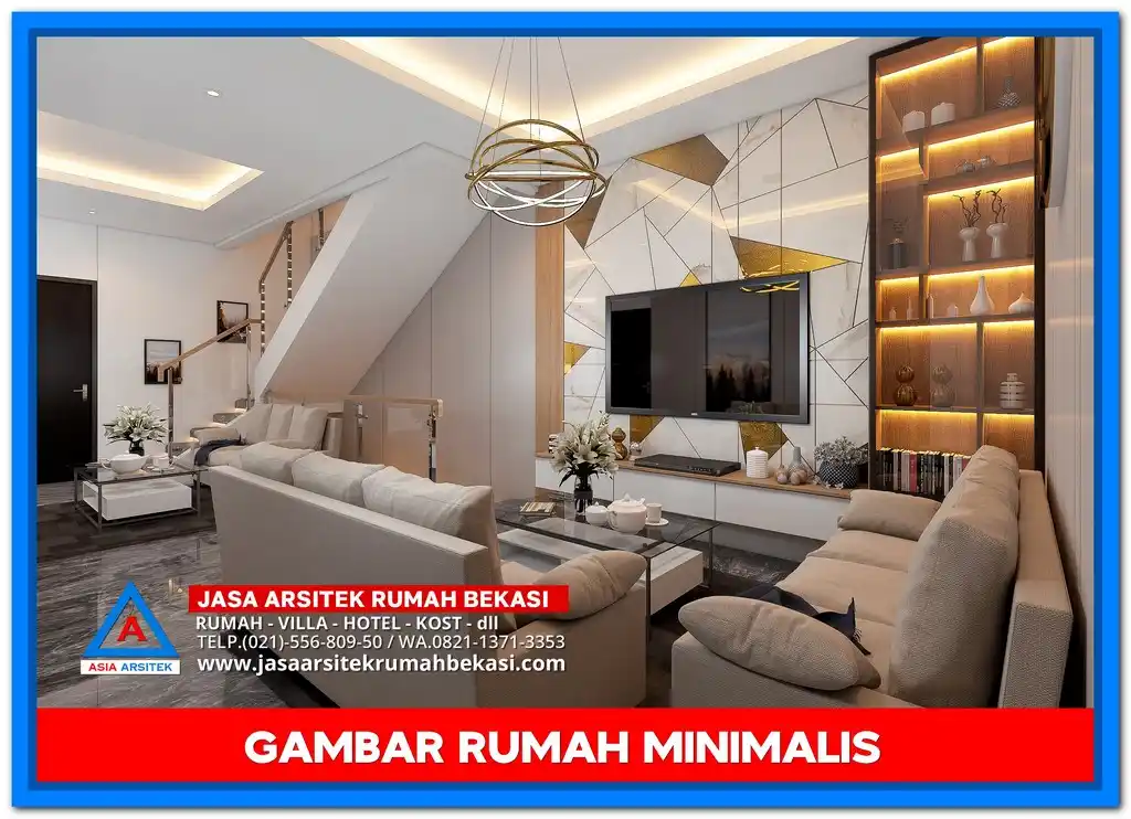 Gambar Rumah Minimalis Cocok Untuk Kavling Kecil – Desain fasad simpel dan elegan, cocok untuk lahan sempit dengan tata letak efisien dan pencahayaan alami maksimal.