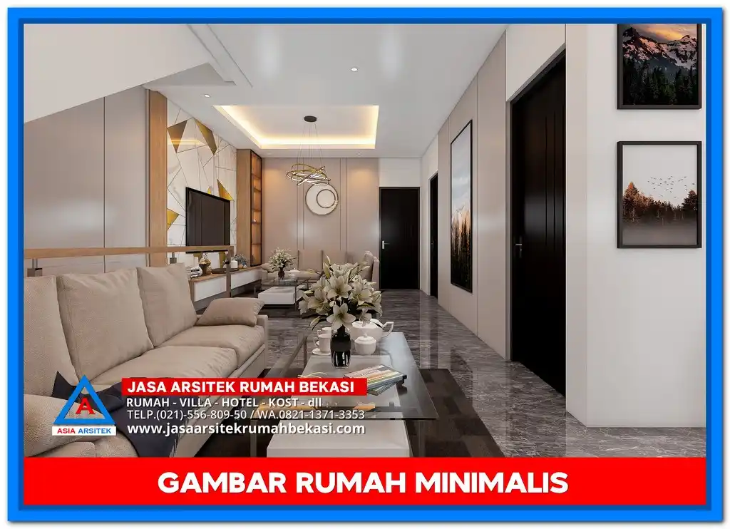 Gambar Rumah Minimalis Cocok Untuk Kavling Kecil – Desain fasad simpel dan elegan, cocok untuk lahan sempit dengan tata letak efisien dan pencahayaan alami maksimal.