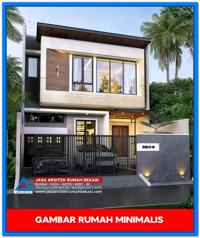 Gambar Rumah Minimalis Hemat Biaya – Desain rumah sederhana namun elegan dengan tampilan minimalis modern yang efisien dan cocok untuk budget terbatas