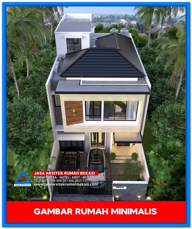 Gambar Rumah Minimalis Hemat Biaya – Desain rumah sederhana namun elegan dengan tampilan minimalis modern yang efisien dan cocok untuk budget terbatas