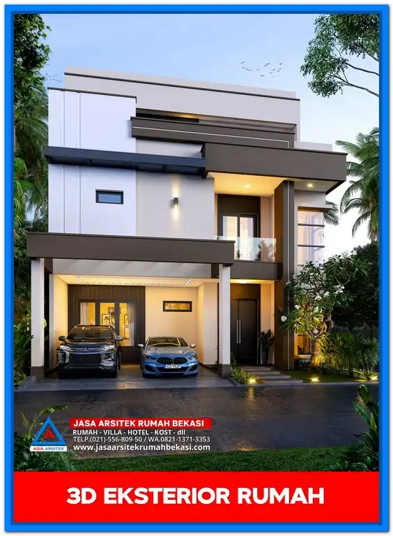 Gambar Rumah Minimalis Tampak Depan Terbaru – Fasad rumah modern bergaya minimalis dengan garis tegas, bukaan lebar, dan tampilan elegan yang menawan.