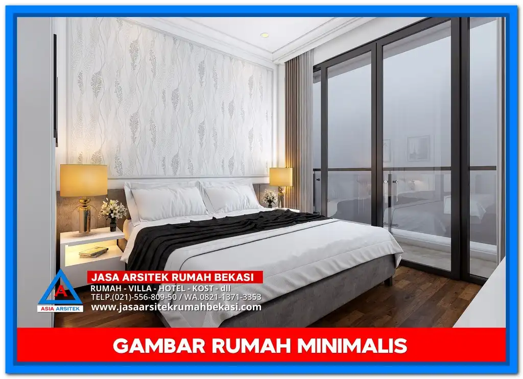 Gambar Rumah Minimalis di Lahan 9x16 Meter Terbaru – Desain rumah dua lantai bergaya minimalis dengan fasad modern, pencahayaan alami, dan tata ruang optimal untuk lahan 9x16 meter