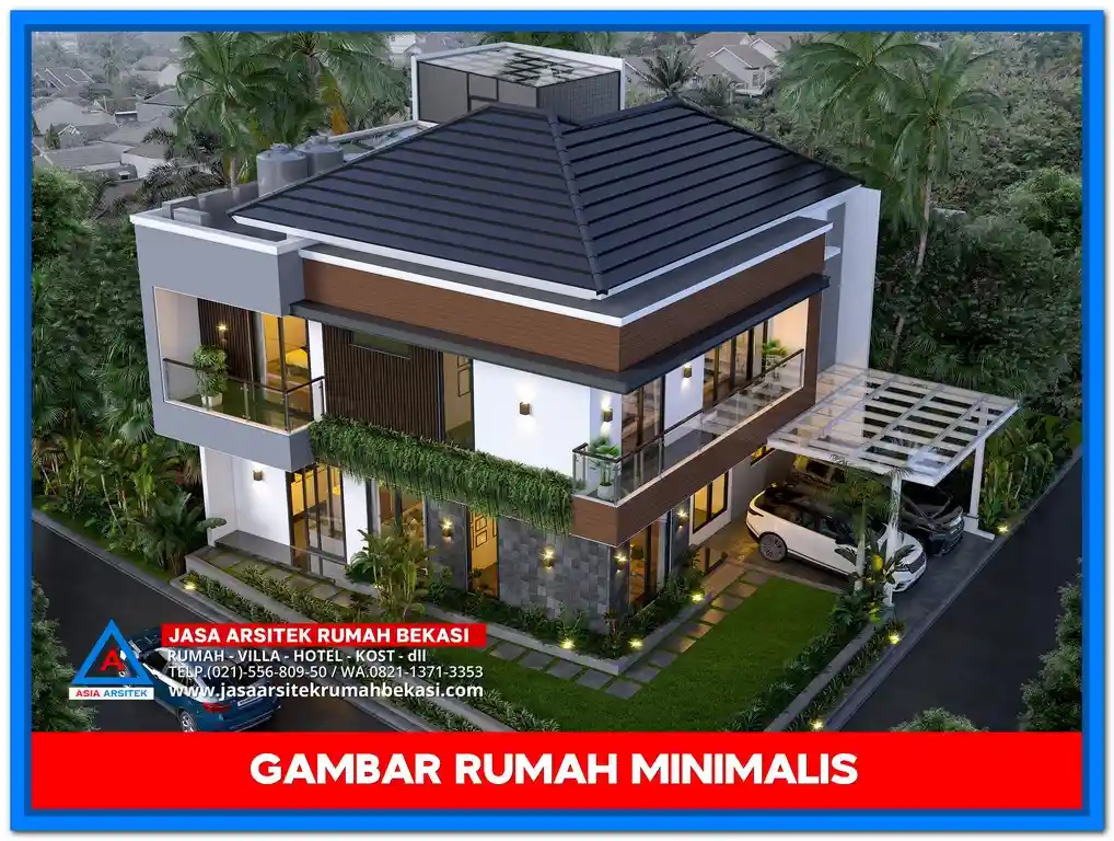 Ide Gambar Rumah Minimalis Sederhana Dan Elegan di Lahan Kecil – Desain rumah mungil dengan fasad minimalis, elemen natural, dan tata letak efisien yang terasa lapang dan estetis.