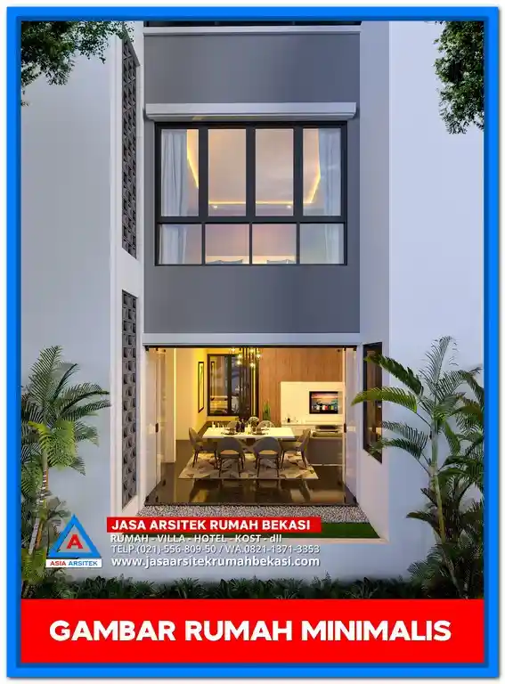 Ide Gambar Rumah Minimalis Sederhana Dan Elegan di Lahan Kecil – Desain rumah mungil dengan fasad minimalis, elemen natural, dan tata letak efisien yang terasa lapang dan estetis.