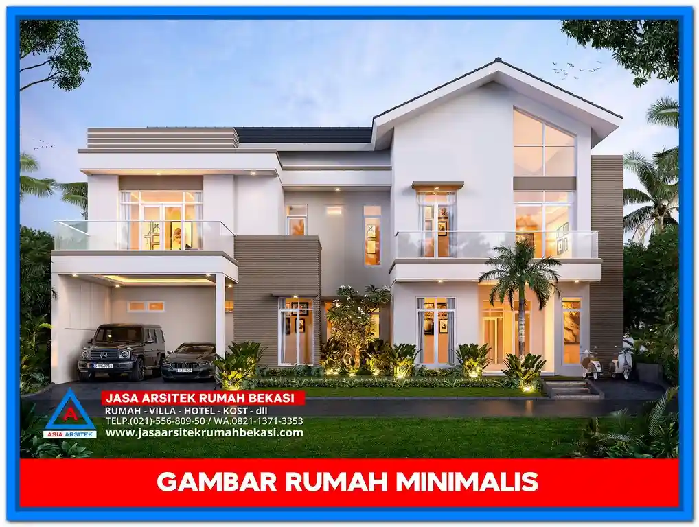 Inspirasi Gambar Rumah Minimalis 2 Lantai Untuk Kavling Kecil – Rumah dua lantai bergaya minimalis dengan fasad simpel, atap datar, dan tata letak optimal untuk lahan terbatas agar tetap terasa luas dan modern.