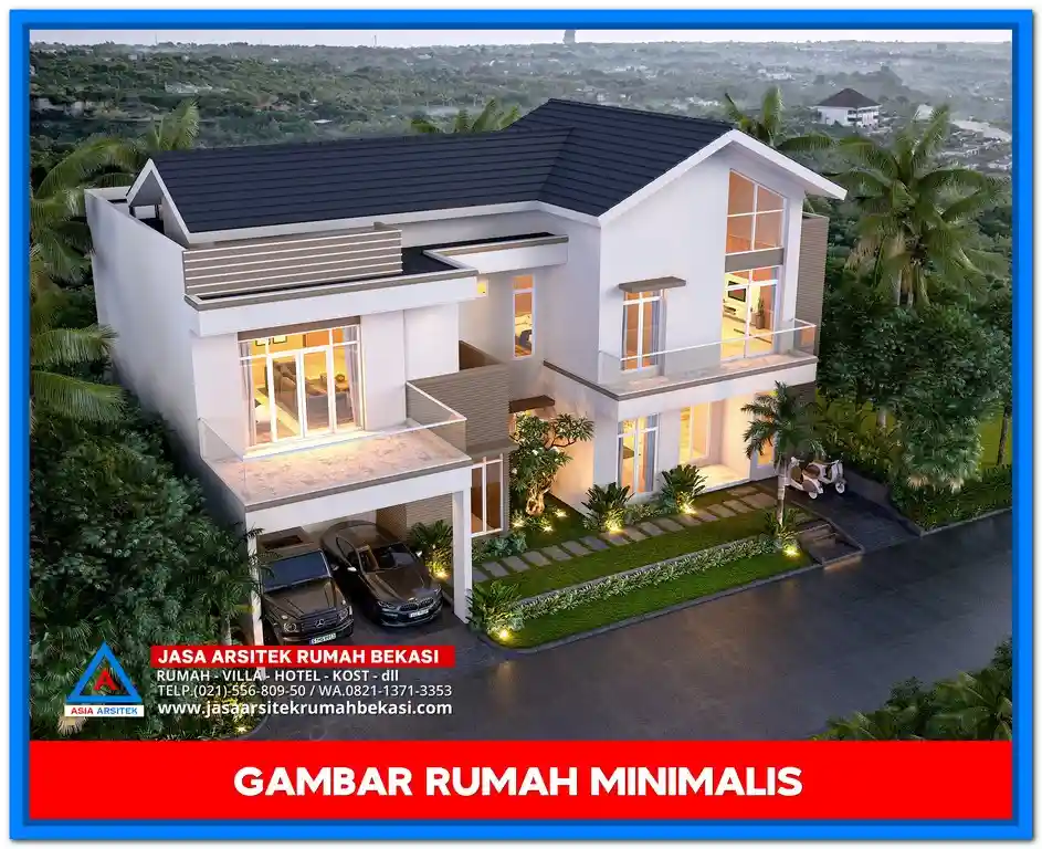 Inspirasi Gambar Rumah Minimalis 2 Lantai Untuk Kavling Kecil – Rumah dua lantai bergaya minimalis dengan fasad simpel, atap datar, dan tata letak optimal untuk lahan terbatas agar tetap terasa luas dan modern.