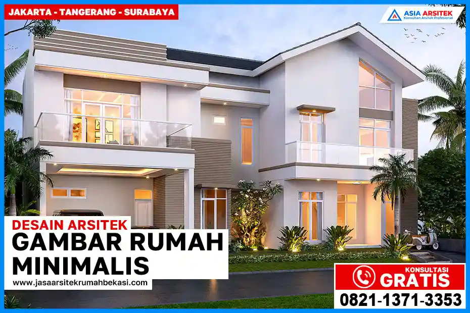 Inspirasi Gambar Rumah Minimalis 2 Lantai Untuk Kavling Kecil – Rumah dua lantai bergaya minimalis dengan fasad simpel, atap datar, dan tata letak optimal untuk lahan terbatas agar tetap terasa luas dan modern.