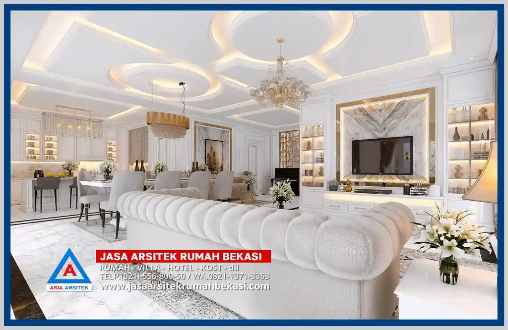 Interior Rumah Klasik Bekasi Utara – Kontraktor terpercaya dengan layanan profesional, harga terjangkau, dan hasil berkualitas untuk hunian impian Anda!