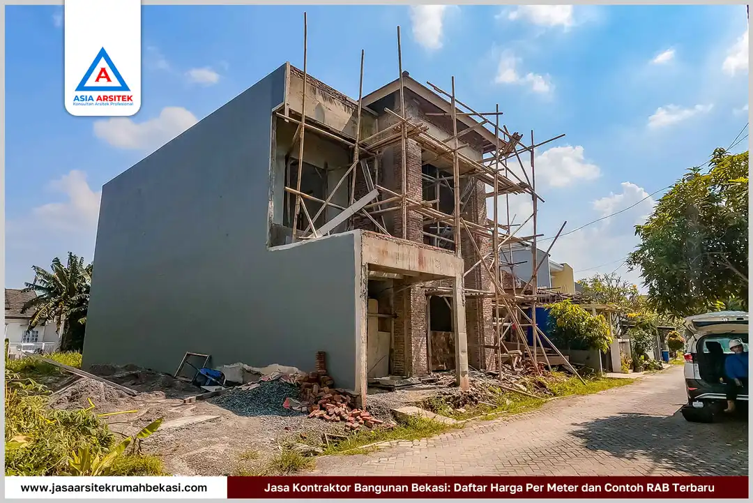 Jasa kontraktor bangunan Bekasi dengan daftar harga per meter dan contoh RAB terbaru