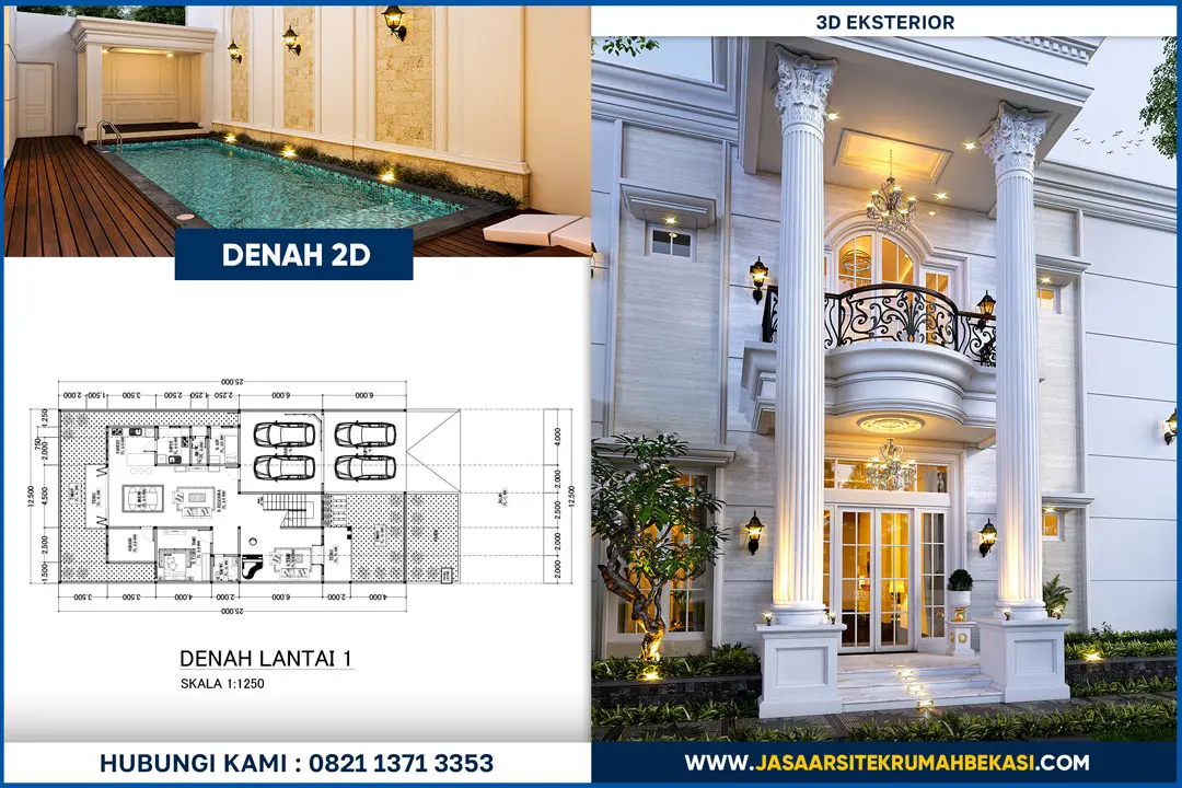 Jasa desain arsitek mewah Bekasi amanah dan profesional untuk hunian elegan dan eksklusif