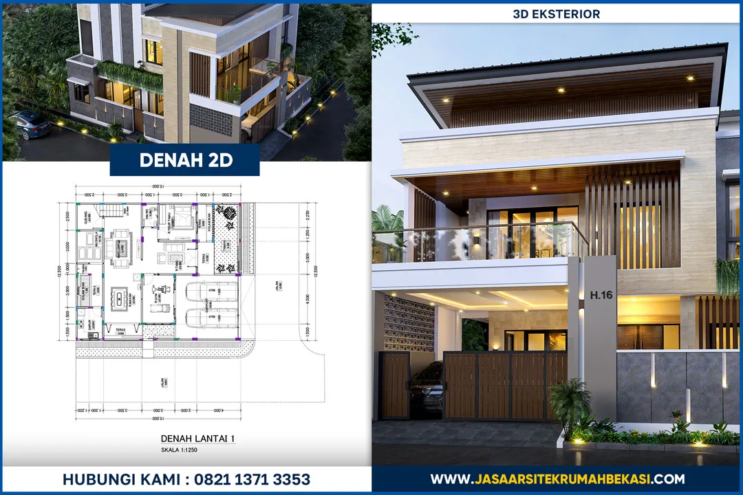 "Jasa desain arsitek mewah Bekasi murah dan terpercaya dengan hasil desain rumah elegan bergaya klasik dan modern