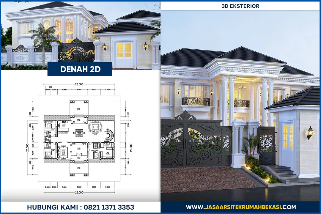 Jasa Desain Arsitek Mewah Bekasi Mewah & Berkualitas