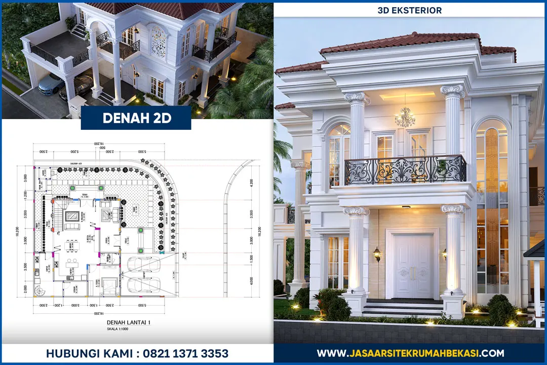 Jasa Desain Arsitek Mewah Bekasi Per Meter & Terpercaya