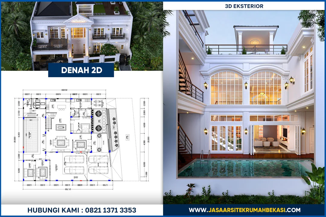 Jasa Desain Arsitek Mewah Bekasi Profesional & Terpercaya