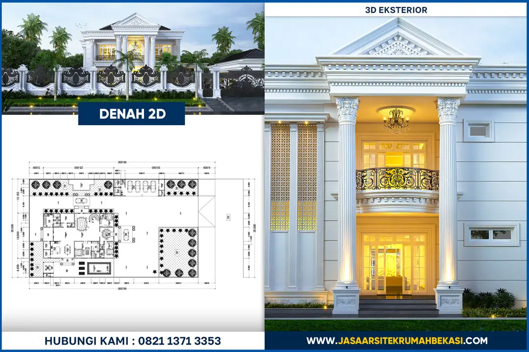 Jasa Desain Arsitek Mewah Bekasi Terdekat & Terjangkau