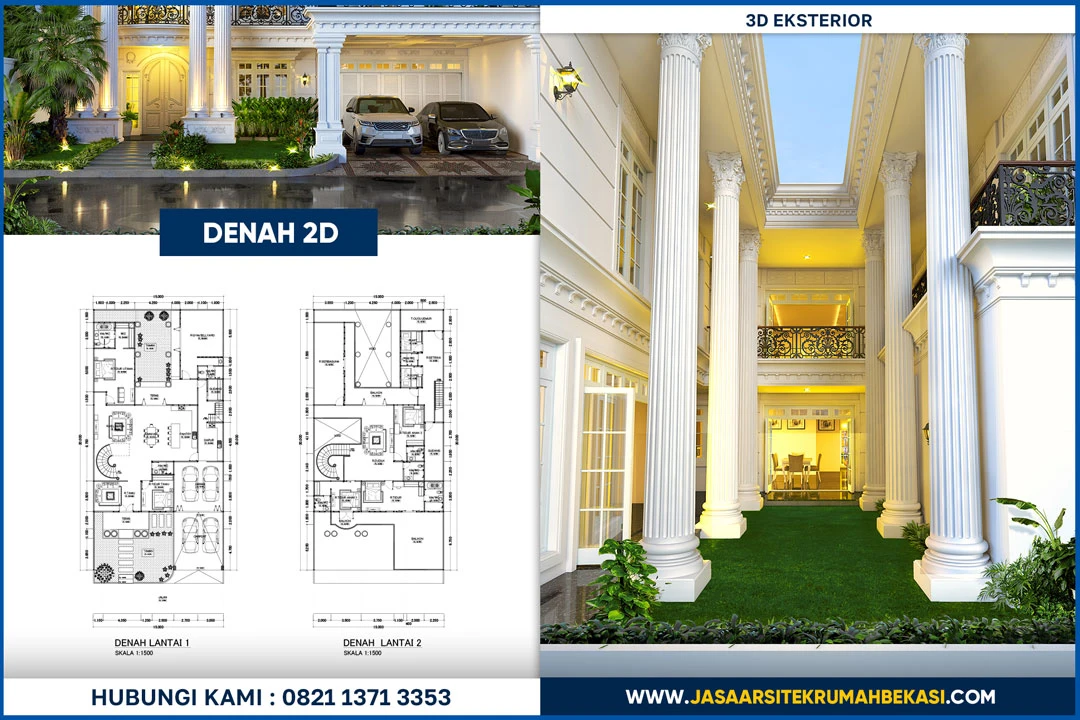 Jasa Desain Arsitek Mewah Bekasi Terdekat & Terpercaya