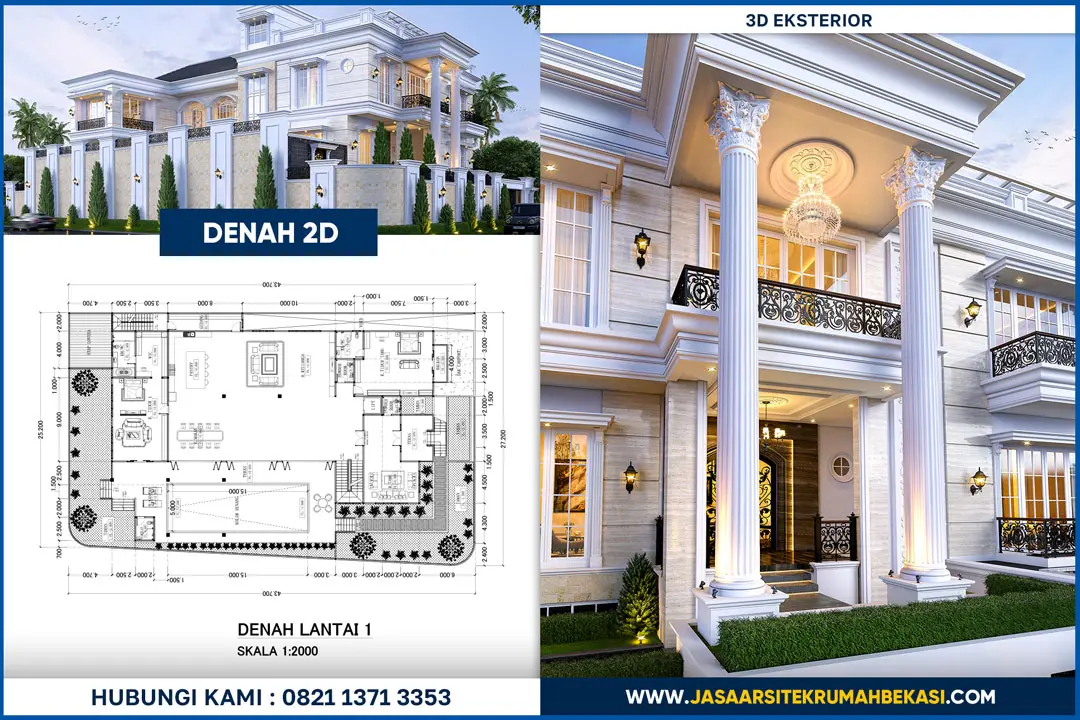 Jasa Desain Arsitek Mewah Bekasi Ahli & Terjangkau
