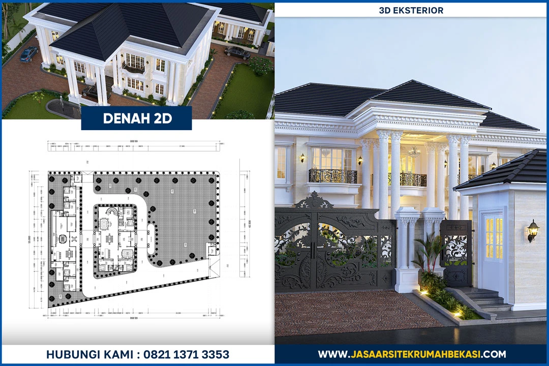 Jasa Desain Arsitek Mewah Bekasi Kredibel & Terjangkau