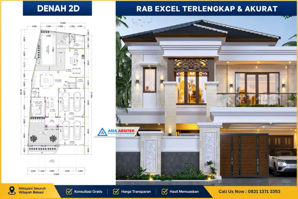 RAB Rumah Excel Akurat di Bekasi