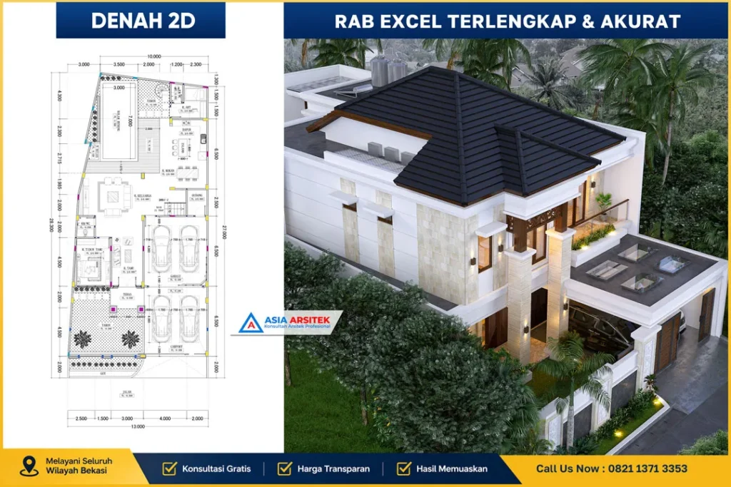 RAB Rumah Excel Akurat di Bekasi