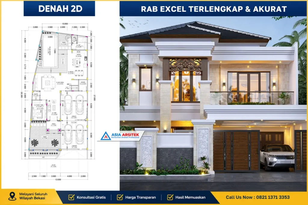 RAB Rumah Excel Akurat di Bekasi