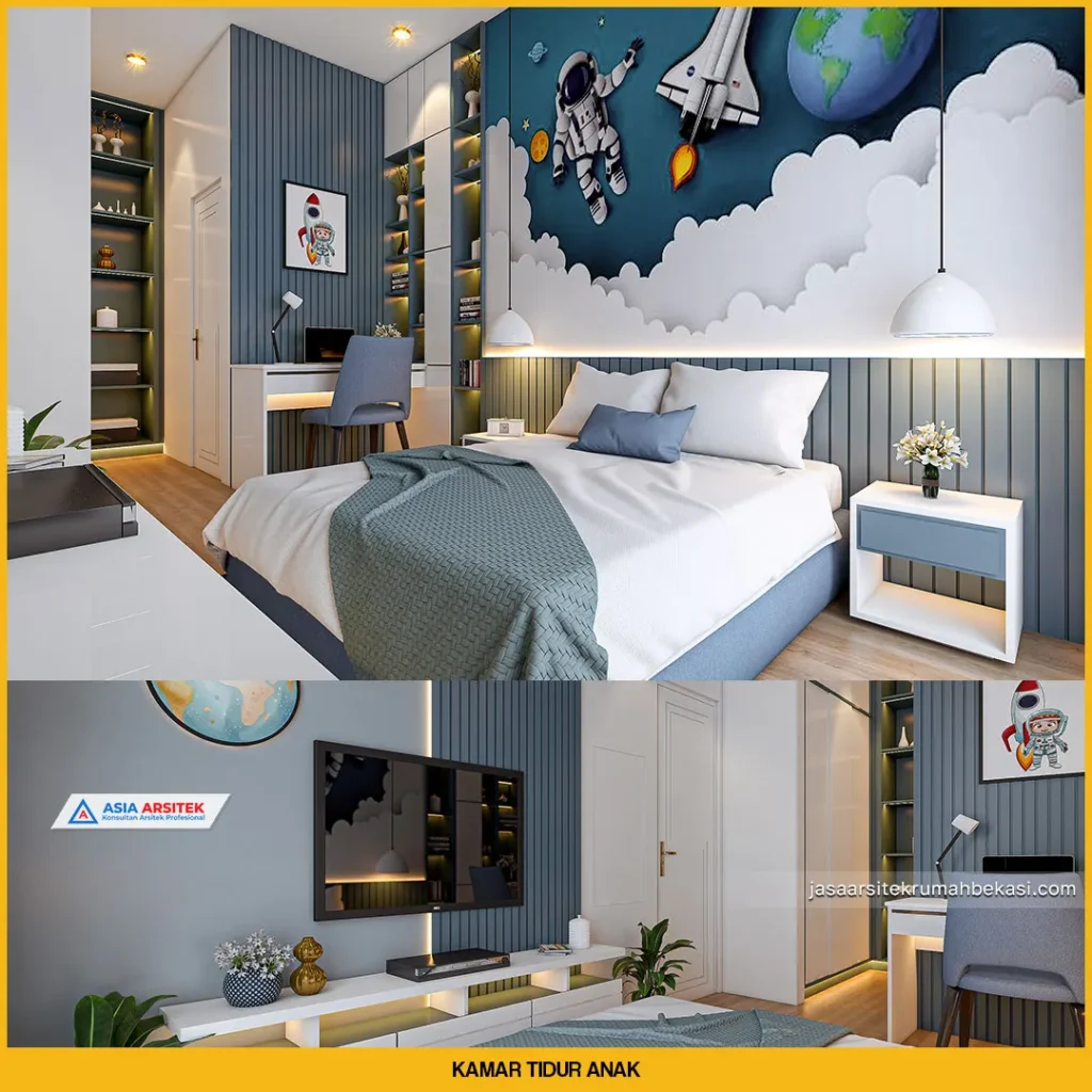 Inspirasi Gambar Kamar Tidur Anak Rumah Minimalis 2 Lantai Modern dan Estetik