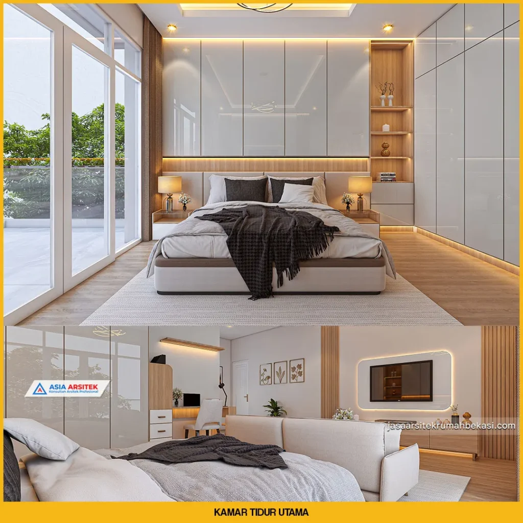 Inspirasi Gambar Kamar Tidur Utama Rumah Minimalis 2 Lantai Modern dan Estetik